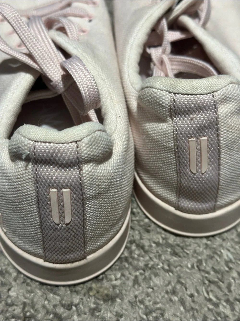 NOBULL Pale Pink Canvas Lace-Up Sneakers